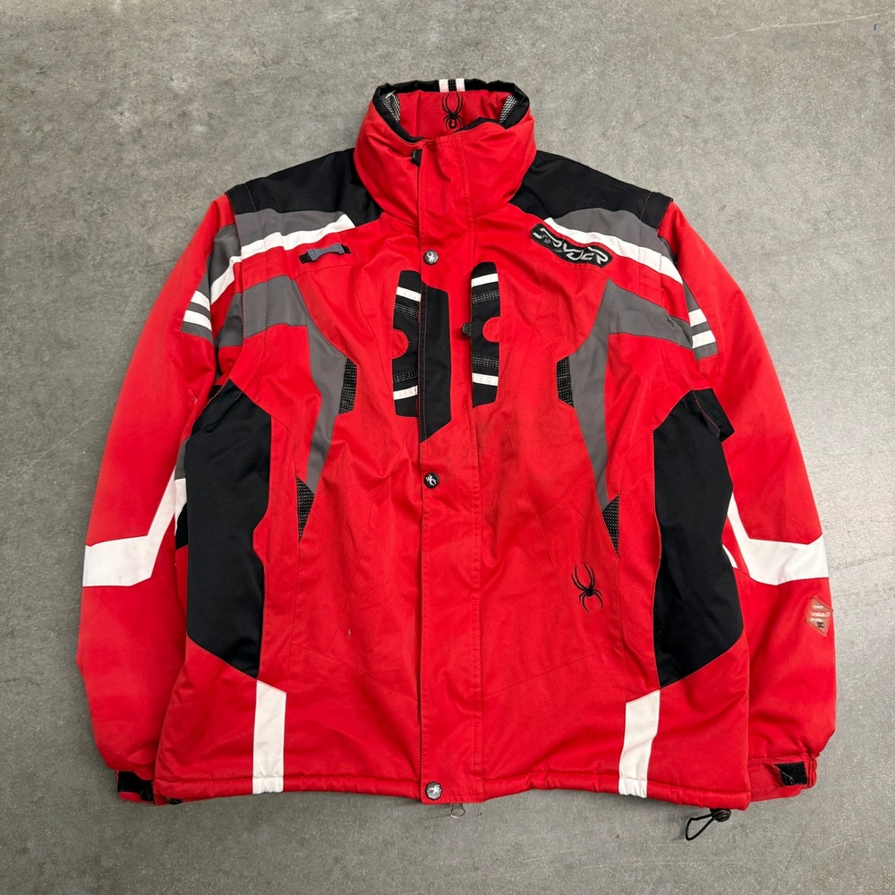 Spyder Mens Red Black Ski Jacket X-Static Insulation Dermizax-EV Size XXL 4087